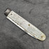 1818 British Antique White Pearl Shell Handle Pure Silver Blade Folding Pen Knife